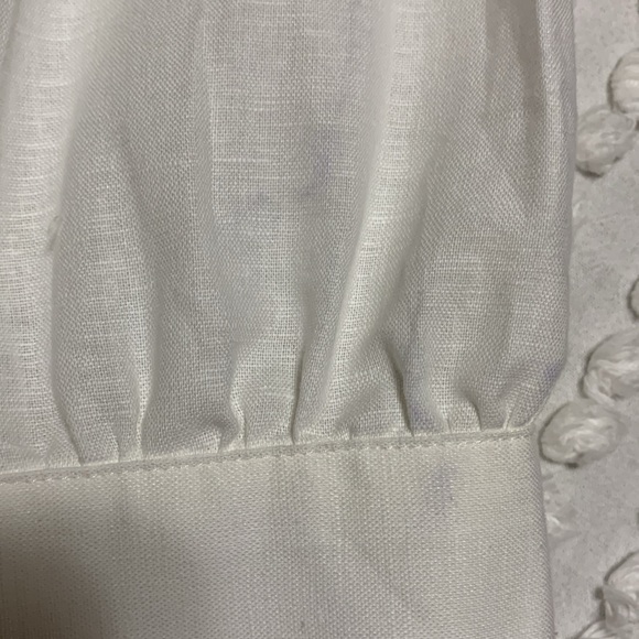 M&S Women Linen Rich Belted Collection Elegant White Shirt Dress Size 18 Quiet - Picture 14 of 16